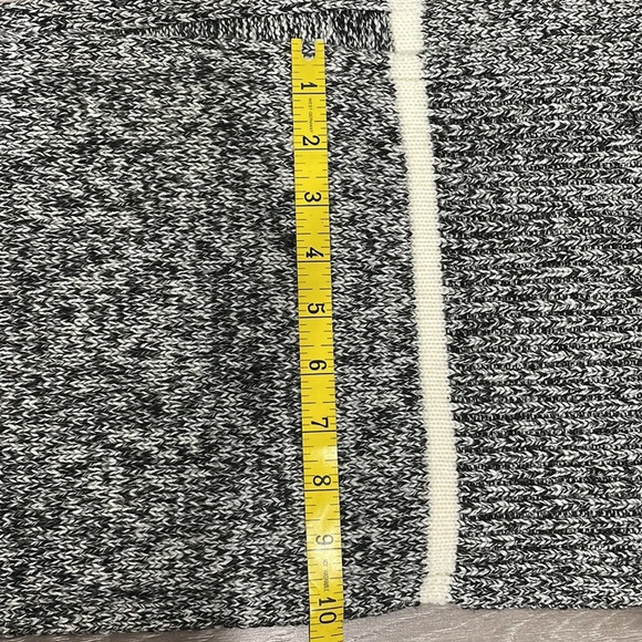 NWOT Talbots Winter Scarf Black and Off White with Lambs Wool Accent - Picture 7 of 11